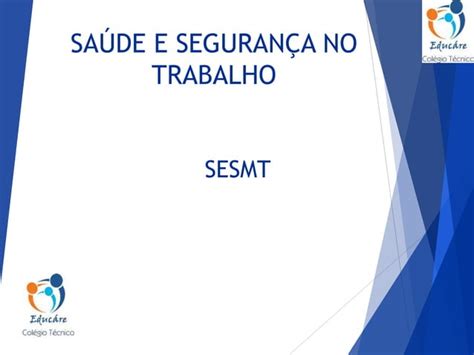 Saude E Segurança No Trabalhoppt