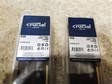Оперативная память Crucial DDR4 8Gb 3600 Mhz pc- 28800 Ballistix Black ...