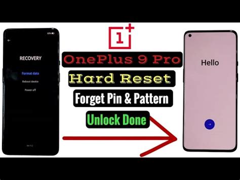 OnePlus 9 Pro Factory Reset Forget Pin Pattern Unlock Done Haw To