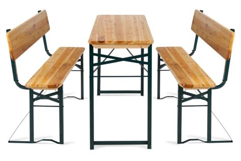 Stagecaptain Bbdl Hirschgarten Ensemble X Table Et Banc Bois Avec