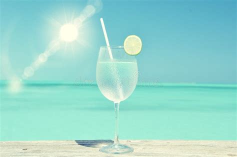 Glass Of Water Stock Image Image Of Beverage Lemon 41997353