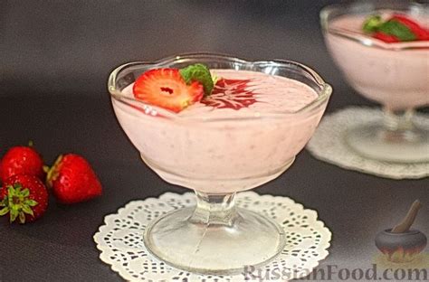 Рецепт: Клубничный мусс на RussianFood.com