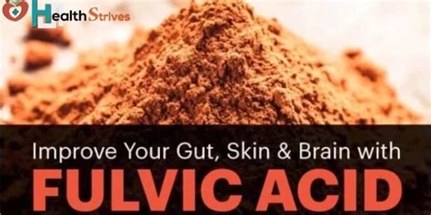 How To Use Fulvic Acid To Improve Health Health Strives