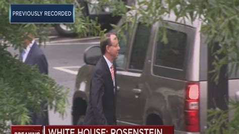 Deputy Ag Rod Rosenstein Leaves Previously Scheduled Meeting At White