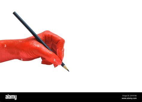 Red Pen And Hand Hi Res Stock Photography And Images Alamy