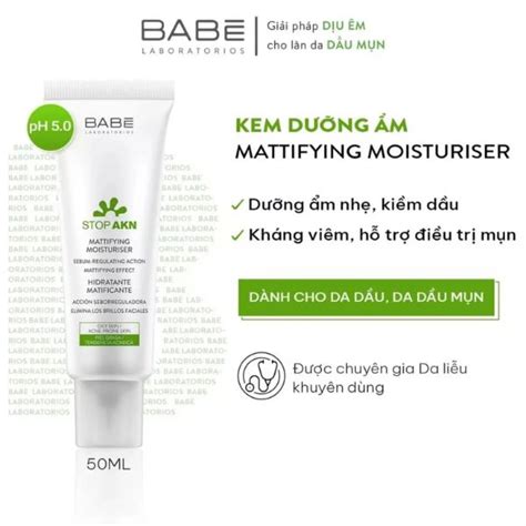 Kem Dưỡng Babe Stop AKN Ẩm Kiềm Dầu Trị Mụn ml