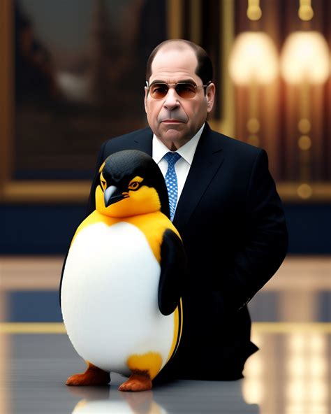 Lexica - Jerry Nadler as The Penguin, funko realistic 3d render --q 5