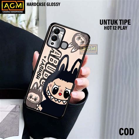 Case Infinix Hot Play Latest Case Glitter New Case Glossy Casing