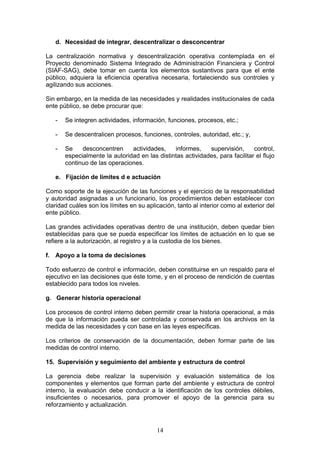 Marco Conceptual De Control Interno Gubernamental Pdf