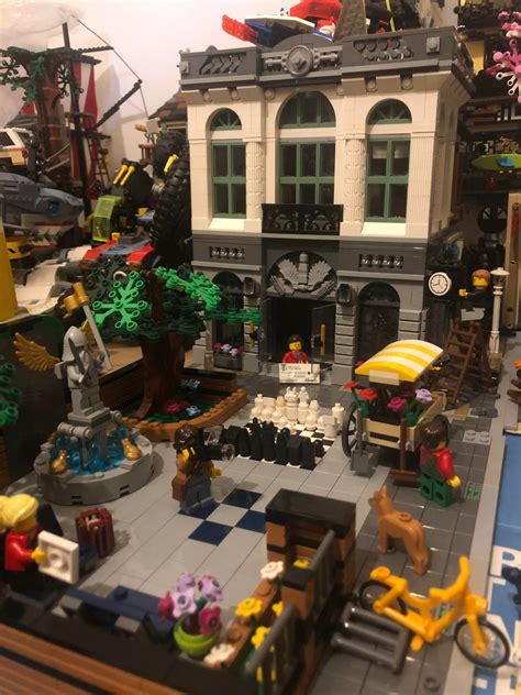 City Park Moc With The Brick Banck Wip Lego