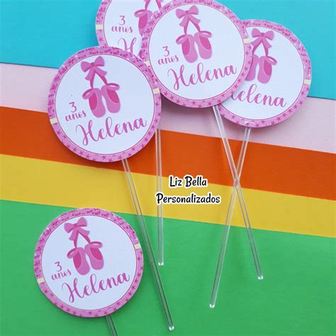 Topper De Doces Bailarina 50 Unidades Elo7 Produtos Especiais