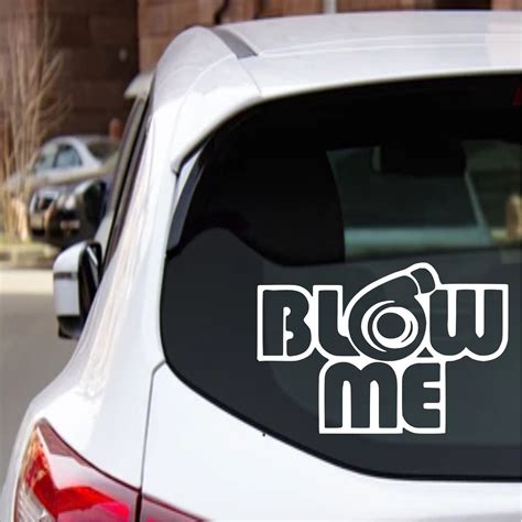 Blow Me Turbo Decal Funny Car Truck Vinyl Sticker Jdm Racing Window