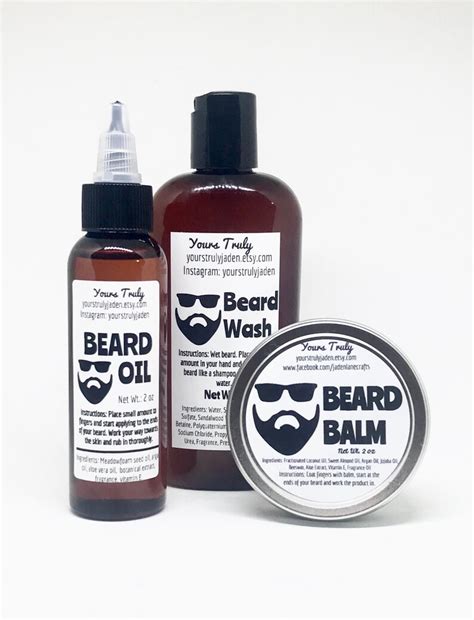 Natural Beard Kit Beard Grooming Kit Beard Care Kit | Etsy