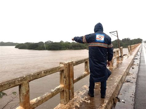 Defesa Civil de Santa Maria faz vistoria e monitora o nível do Rio