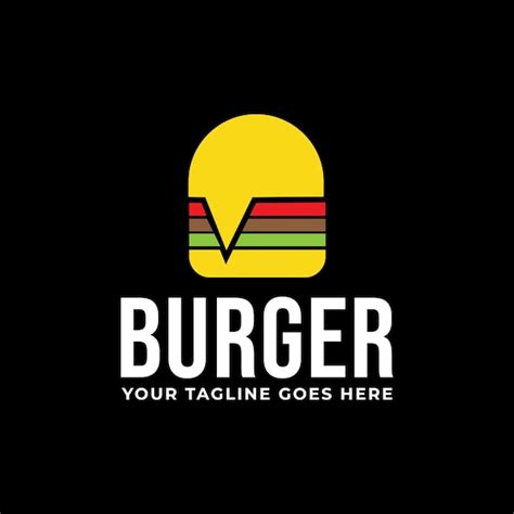 Premium Vector Burger Cafe Burger Logo Emblem Label