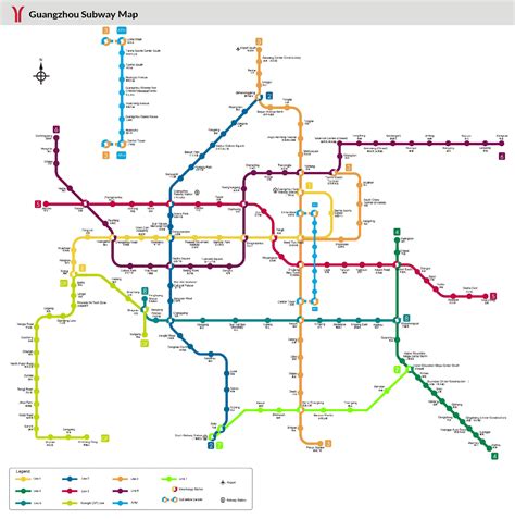 A 2 Z - 2017 GUANGZHOU METRO MAP