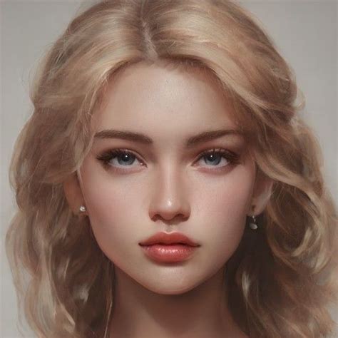 Image From Artbreeder Blonde Hair Girl Pretty Girl Face Woman Face