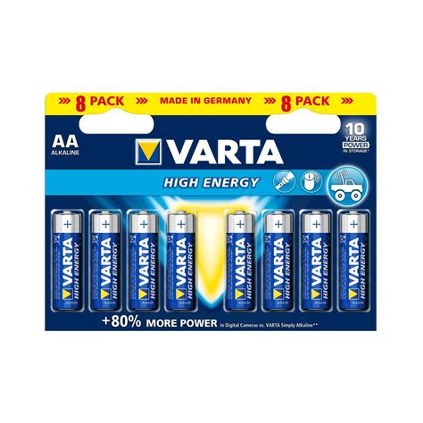 Varta High Energy Batterie AA im 8er-Pack