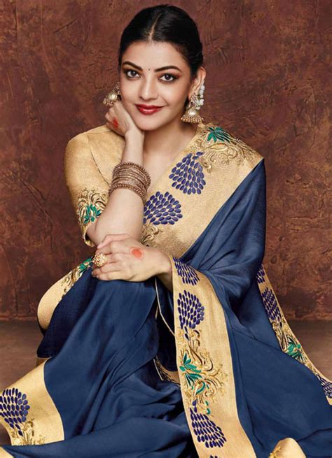 Kajal Aggarwal In Saree Photos South Indian Actress