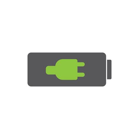 premium vector eco green battery logo vector icon illustration  flat
