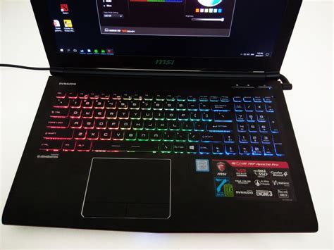 MSI GE62VR 7RF Apache Pro Gaming Notebook Review