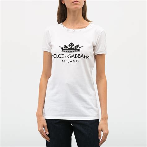 Футболка Dolce&Gabbana белая, XS - купить за 13600 ₽ | SFS