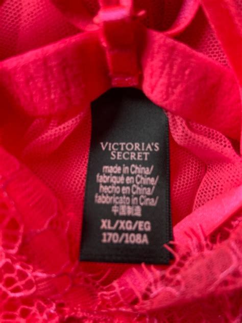 Victorias Secret Sheer Hot Pink Lace Babydoll Dress Gem