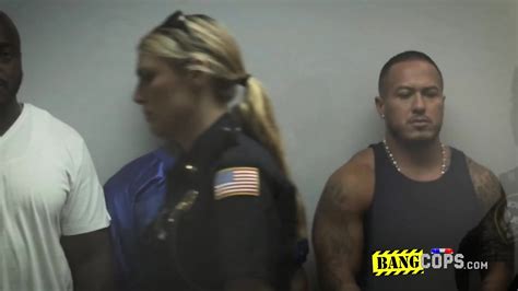 Black Dude Gets Arrested To Be Fucked By Two Horny Cops At The