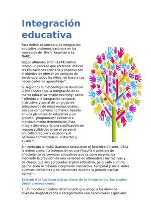 Calam O Integraci N Educativa