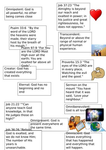 The Nature of God (Christianity) | Teaching Resources