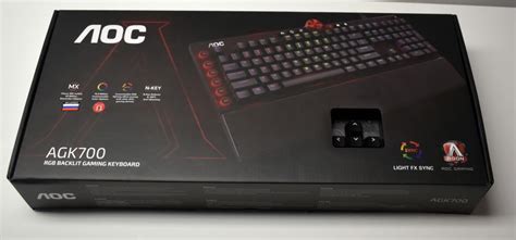 Gaming Keyboard Tipkovnica AOC AGK 700 HR CHERRY MX RED RGB