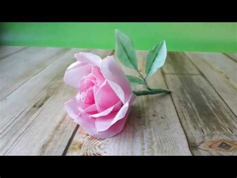 Вафельная роза. Цветок из вафельной бумаги МК - YouTube
