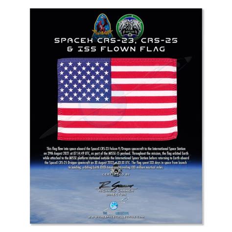 SpaceX & ISS Flown US Flag