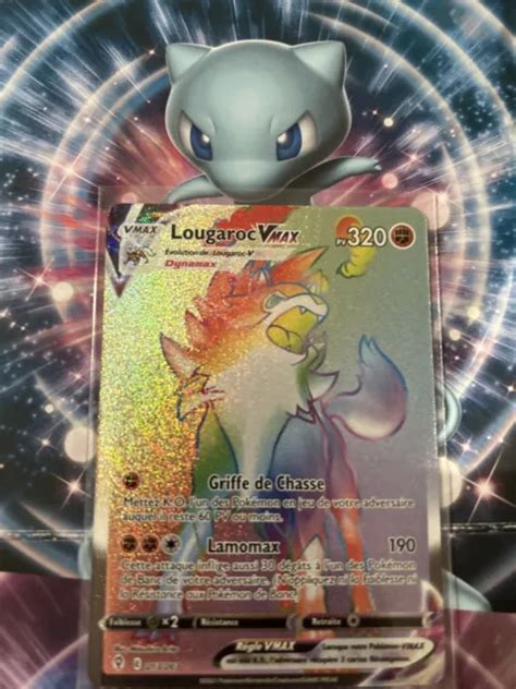 CARTE POKÉMON LOUGAROC VMAX 213 203 Rainbow EB7 Evolution Céleste NEUF