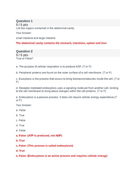 SOLUTION Biod 151 Final Exam Anatomy And Physiology 1 Fall 2021