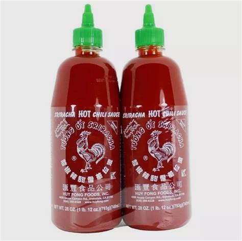 Pack 2 Unidades Salsa Sriracha 740ml Huy Fong 793g Gallito Cuotas