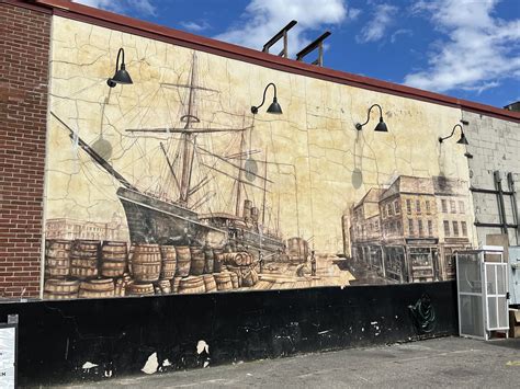 Mural On Wall Portland Maine Larry Flickr