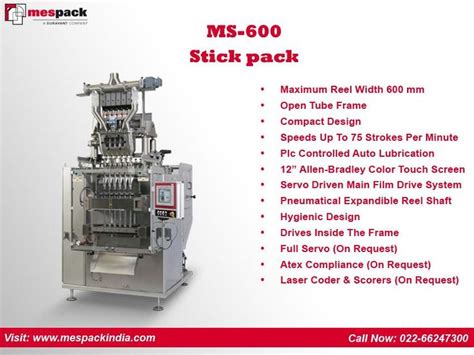 We Offer Stick Pack Machine For Sale For All Kinds Of Products And