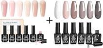 Amazon Beetles Base Color Gel Nail Polish 6 Colors Nude Gel