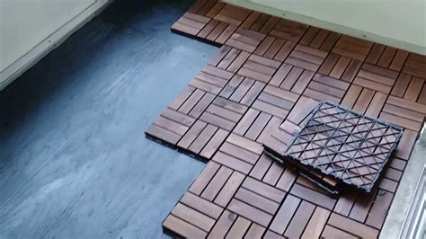 How I Installed Our Porch Flooring Ikea Runnen Tiles Youtube