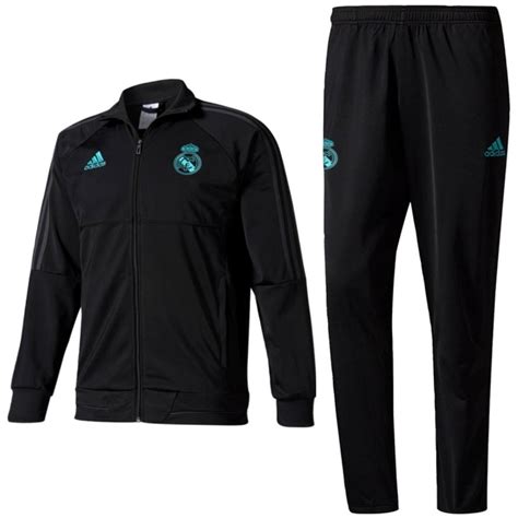 Real Madrid black training tracksuit 2017/18 - Adidas - SportingPlus.net