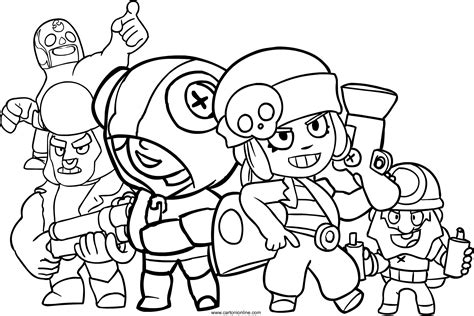 Coloriage Brawl Stars Corbac