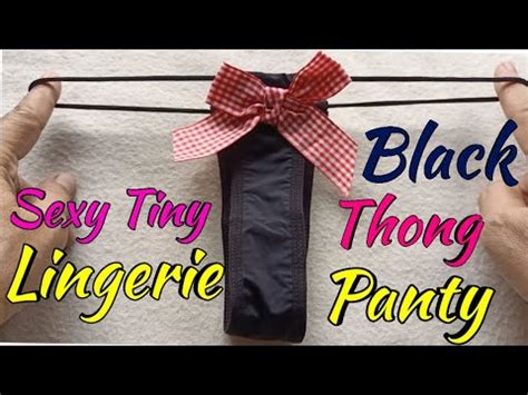 Sexy Tiny Lingerie Black Thong Panty Haul From Lazada Part YouTube