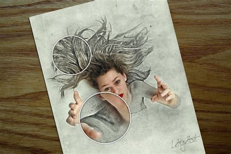 3D Sketch Drawing Effect — Photoshop Tutorial | rada