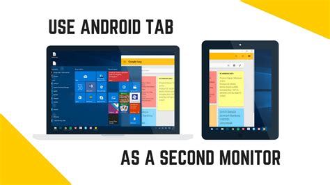 How To Use Android Tablet As A Second Monitor On Your Pc Twomon Air