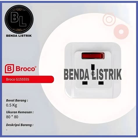 Jual IB Stop Kontak Ac Galleo G155 Broco Putih Socket Outlet Inbow