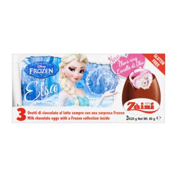 Zàini Milk Chocolate Eggs with a Frozen Collection Inside 3 x 20g