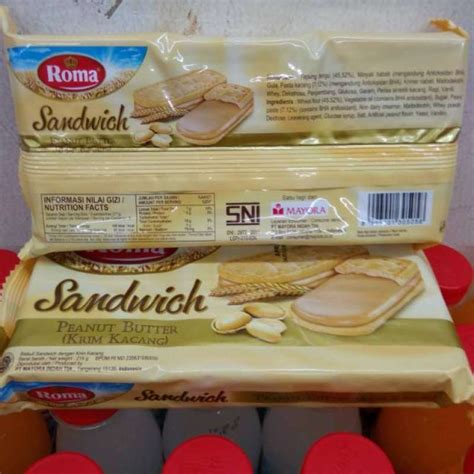 Jual Roma Sandwich Peanut Butter Krim Kacang G Di Seller Mor