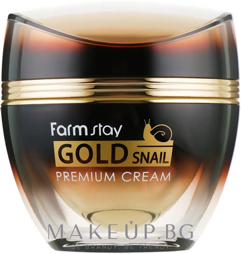 Крем за лице със злато и секрет от охлюв - FarmStay Gold Snail Premium ...