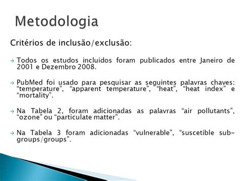 Exemplo De Critérios De Inclusão E Exclusão Vários Exemplos